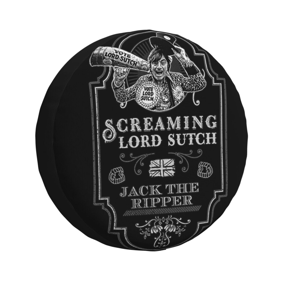 (Screaming Lord Sutch Jack The Ripper Tribute _4766) Spare Tire Cover For Rv Trailer, Waterproof Wheel Covers Protectors Camper Fit For Jeep Wrangler 6931076137564