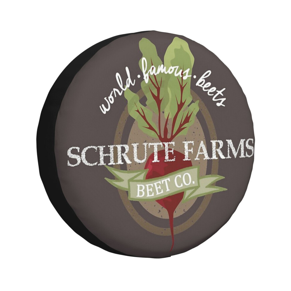 (Schrute Farms - The Office_4751) Spare Tire Cover For Rv Trailer, Waterproof Wheel Covers Protectors Camper Fit For Jeep Wrangler Rv Suv Van Truck Tr 6931076137892