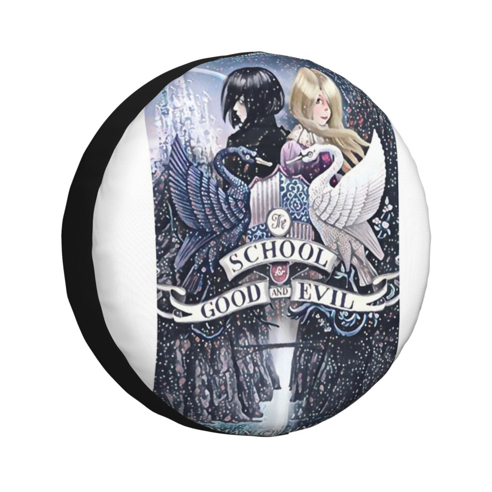 (School Good And Evil_235) Spare Tire Cover for RV Trailer, Waterproof Wheel Covers Protectors Camper Fit for Jeep Wrangler Rv SUV Van Truck Travel Ve-image-OPC-PGN7JFF-NEW