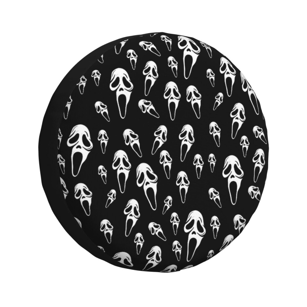 (Scream Fanart Pattern_1943) Spare Tire Cover For Rv Trailer, Waterproof Wheel Covers Protectors Camper Fit For Jeep Wrangler Rv Suv Van Truck Travel 6931076137588