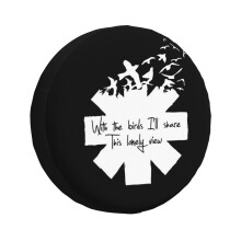 (Réd Ht Band Chílí Péppérs Global Stadium Tour With The Birds I'll Share, This Lonely View - Scar Tis) Spare Tire Cover for RV Trailer, Waterproof Wheel Covers Protectors Camper Fit for Jeep Wrangler Rv SUV Van Truck Travel Vehicle / 14 15 16 17 Inch