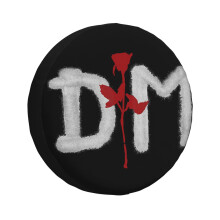 (Red Rose Center_5048) Spare Tire Cover for RV Trailer, Waterproof Wheel Covers Protectors Camper Fit for Jeep Wrangler Rv SUV Van Truck Travel Vehicle / 14 15 16 17 Inch