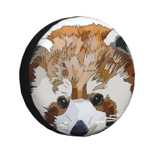 (Red_101) Spare Tire Cover for RV Trailer, Waterproof Wheel Covers Protectors Camper Fit for Jeep Wrangler Rv SUV Van Truck Travel Vehicle / 14 15 16 17 Inch