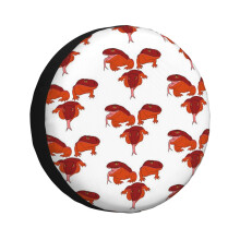 (Red Tri-tegu_5762) Spare Tire Cover for RV Trailer, Waterproof Wheel Covers Protectors Camper Fit for Jeep Wrangler Rv SUV Van Truck Travel Vehicle / 14 15 16 17 Inch