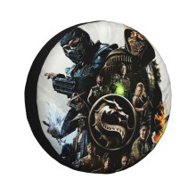 (Red Eye Dragon_6181) Spare Tire Cover for RV Trailer, Waterproof Wheel Covers Protectors Camper Fit for Jeep Wrangler Rv SUV Van Truck Travel Vehicle / 14 15 16 17 Inch