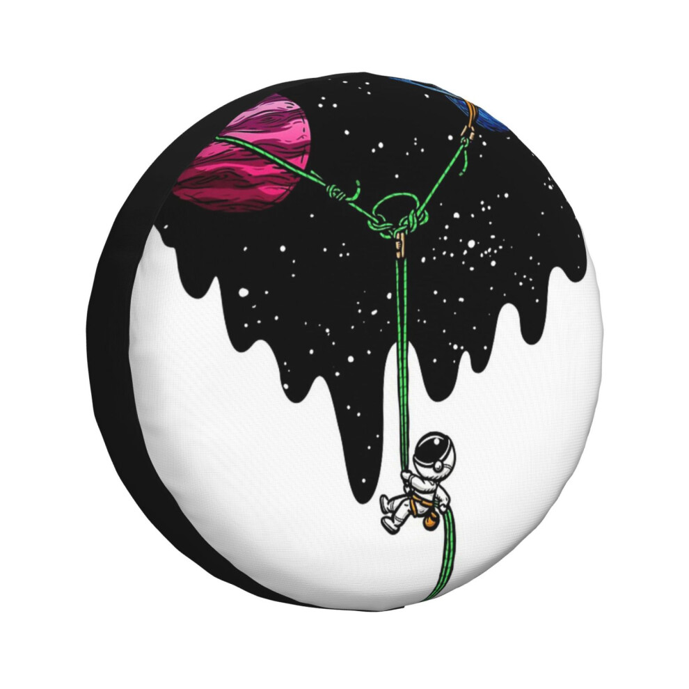 (Repelling From The Rock Climbing_2760) Spare Tire Cover for RV Trailer, Waterproof Wheel Covers Protectors Camper Fit for Jeep Wrangler Rv SUV Van Tr-image-OPC-PGN7JM2-NEW