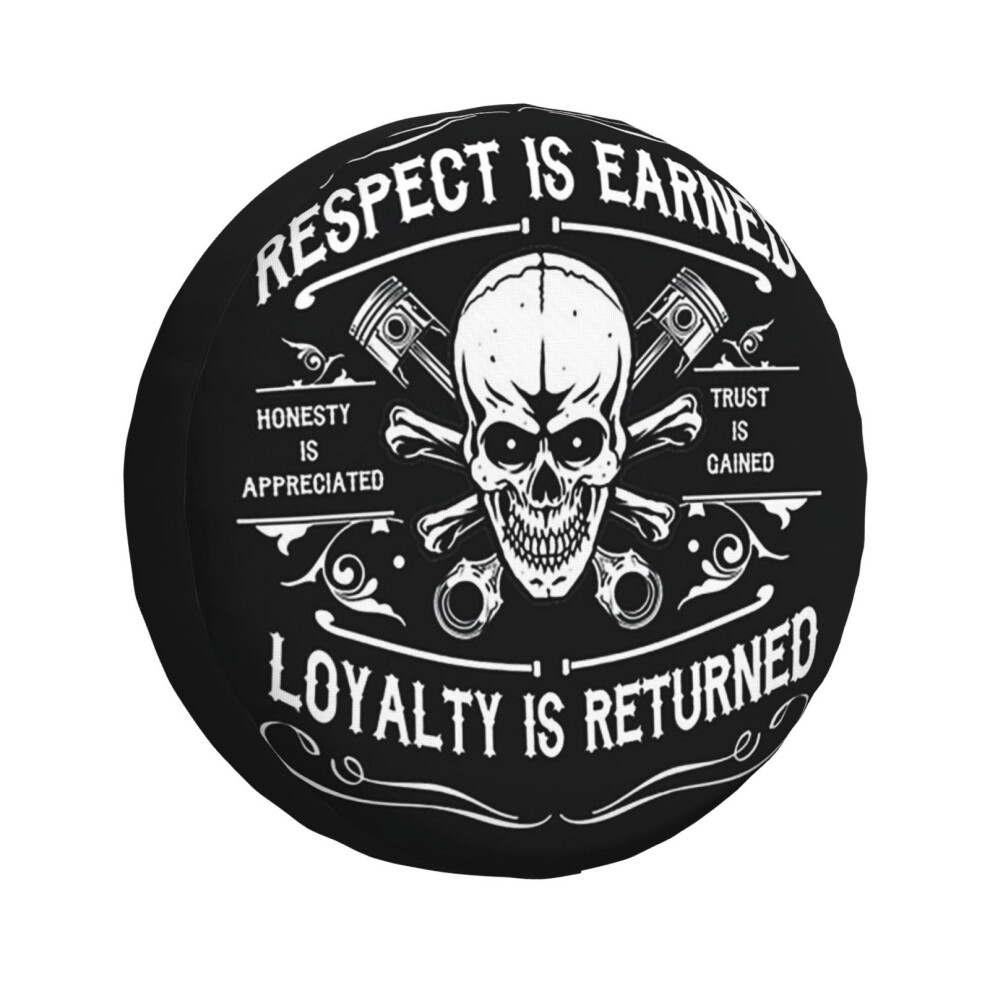 (Respect Is Earned_2511) Spare Tire Cover For Rv Trailer, Waterproof Wheel Covers Protectors Camper Fit For Jeep Wrangler Rv Suv Van Truck Travel Vehi 6931076141325