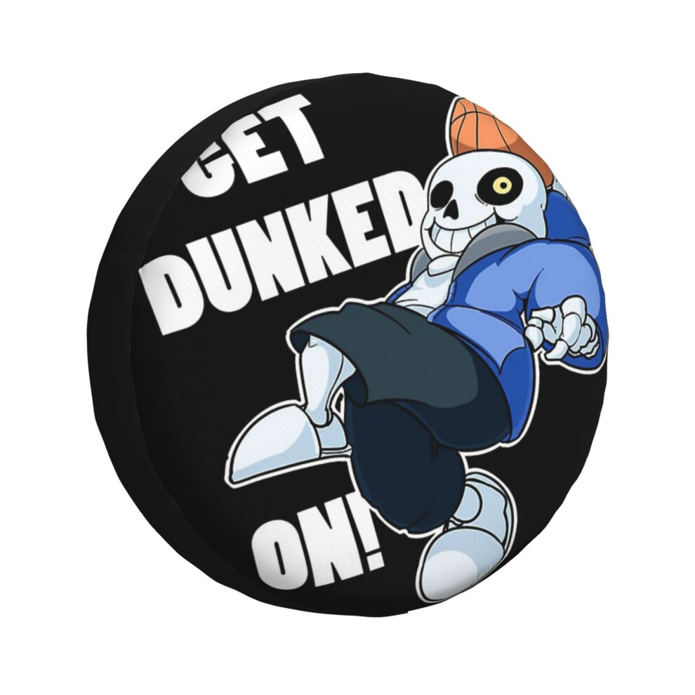 (Sans - Undertale - Get Dunked On!_3699) Spare Tire Cover For Rv Trailer, Waterproof Wheel Covers Protectors Camper Fit For Jeep Wrangler Rv Suv Van T 6931076138431