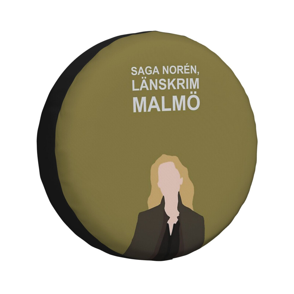 (Saga Noren Broen, Bron, The Bridge, Nordic Noir_3248) Spare Tire Cover For Rv Trailer, Waterproof Wheel Covers Protectors Camper Fit For Jeep Wrangle 6931076138882