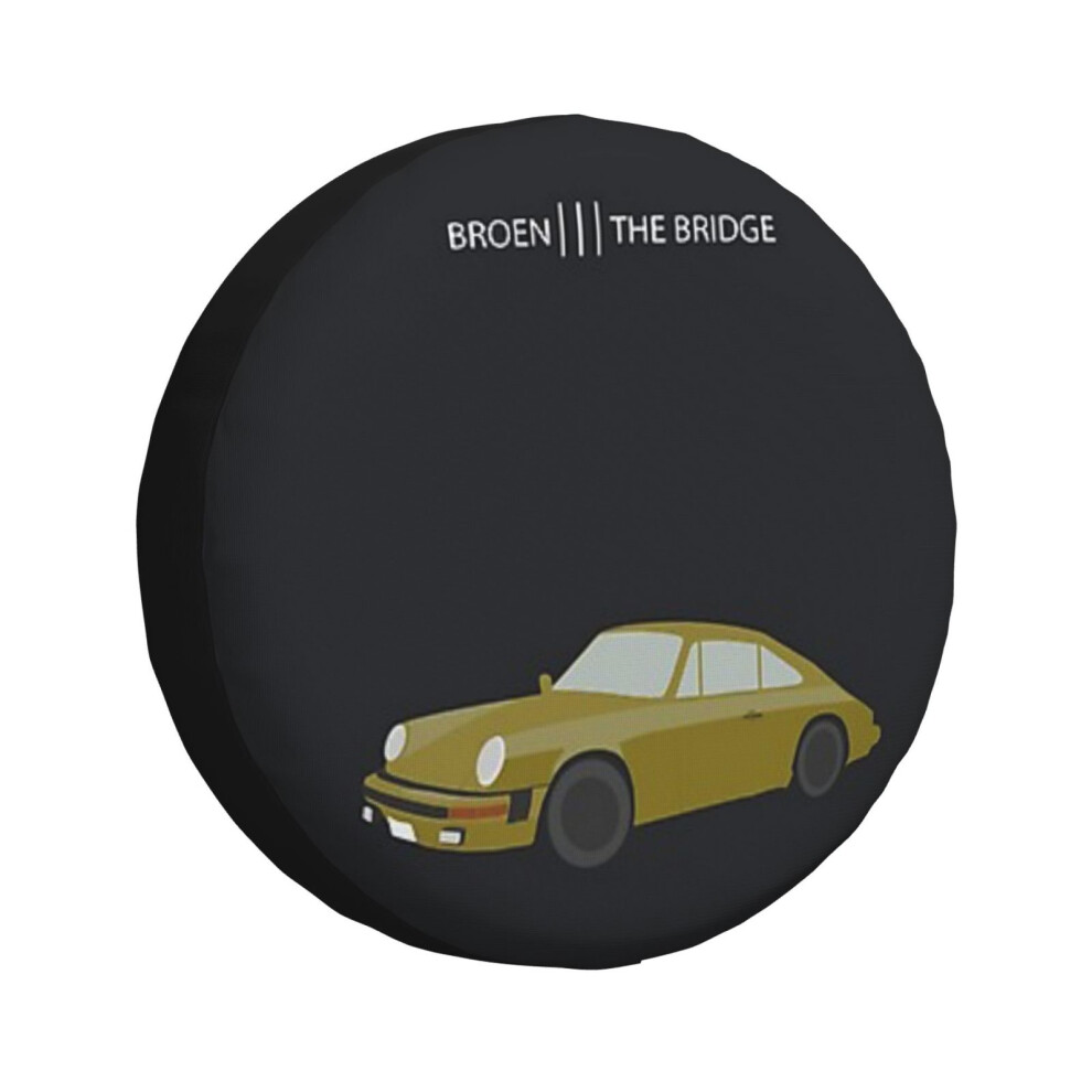 (Saga Noren Broen Bron The Bridge Nordic Noir_773) Spare Tire Cover For Rv Trailer, Waterproof Wheel Covers Protectors Camper Fit For Jeep Wrangle 6931076138905