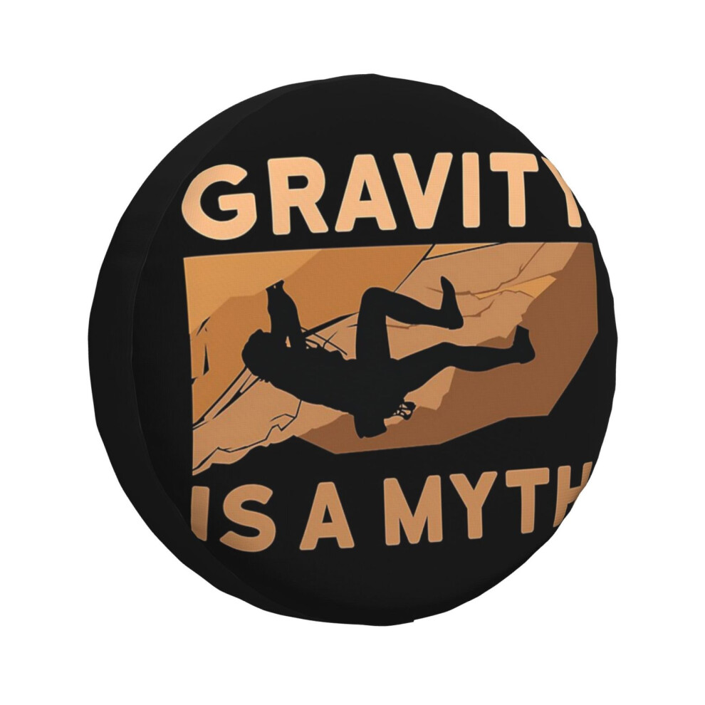 (Rock Climbing Design - Climbing Is A Myth_4650) Spare Tire Cover For Rv Trailer, Waterproof Wheel Covers Protectors Camper Fit For Jeep Wrangler Rv S 6931076140168