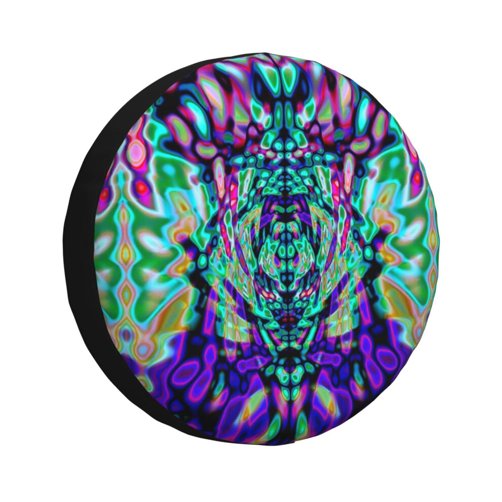 (The Forest Spirit Psychedelic Iridescence _5109) Spare Tire Cover For Rv Trailer, Waterproof Wheel Covers Protectors Camper Fit For Jeep Wrangler Rv 6931076147006