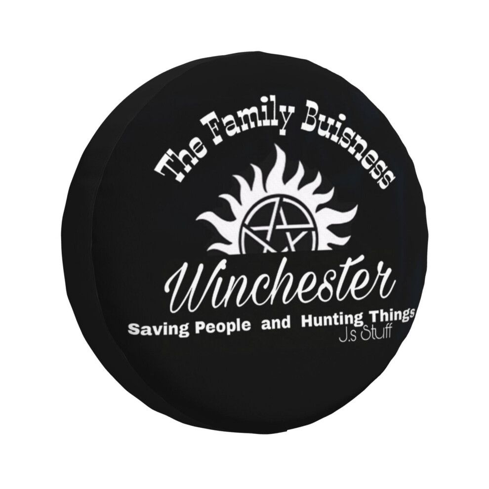 (The Family Business_7265) Spare Tire Cover For Rv Trailer, Waterproof Wheel Covers Protectors Camper Fit For Jeep Wrangler Rv Suv Van Truck Travel Ve 6931076147099