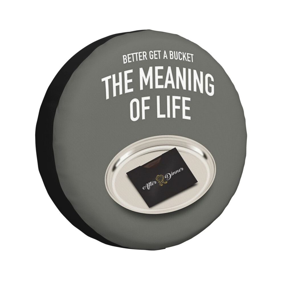 (The Meaning Of Life - Alternative Movie_5071) Spare Tire Cover For Rv Trailer, Waterproof Wheel Covers Protectors Camper Fit For Jeep Wrangler Rv Suv 6931076145941