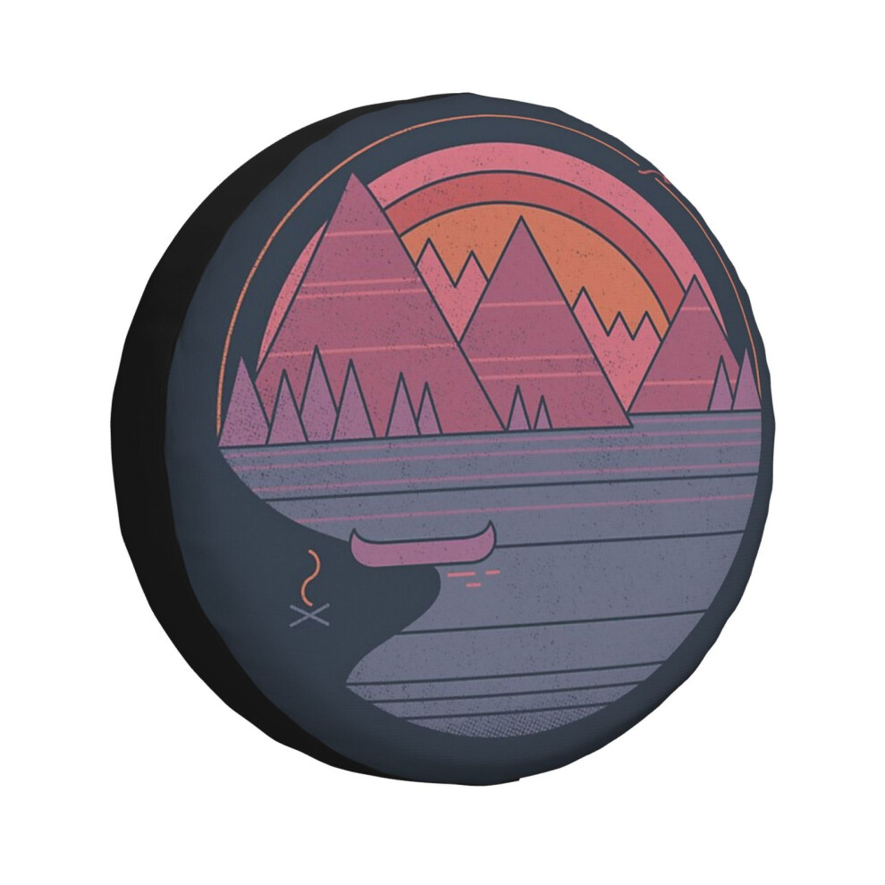 (The Mountains Are Calling_265) Spare Tire Cover For Rv Trailer, Waterproof Wheel Covers Protectors Camper Fit For Jeep Wrangler Rv Suv Van Truck Trav 6931076145866