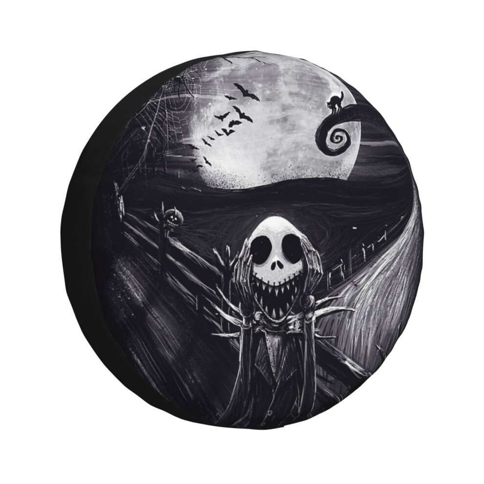 (The Scream Before Christmas_628) Spare Tire Cover For Rv Trailer, Waterproof Wheel Covers Protectors Camper Fit For Jeep Wrangler Rv Suv Van Truck Tr 6931076145095