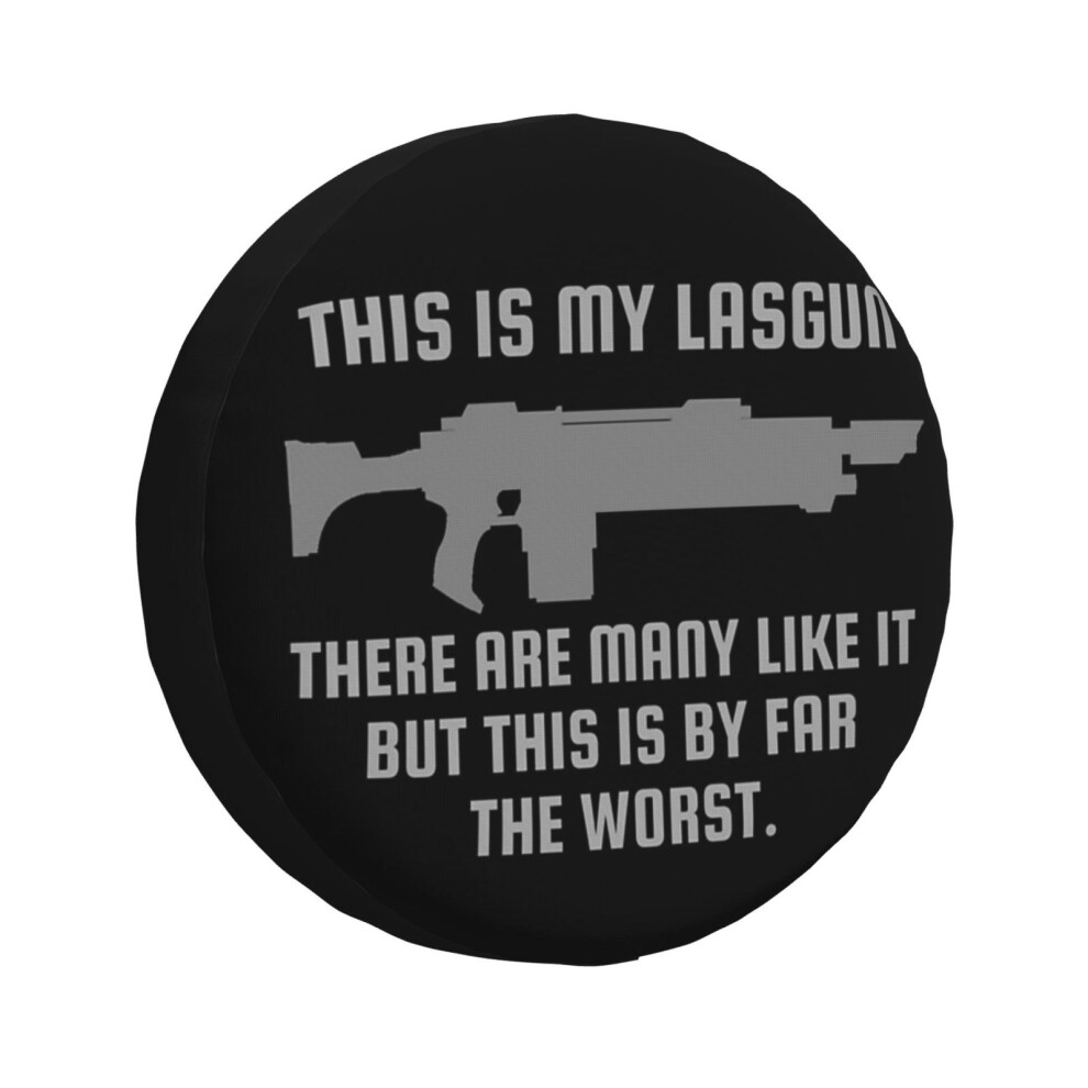(This Is My Lasgun There Are Many Like It But This Is By Far The Worse 40K_1024) Spare Tire Cover For Rv Trailer, Waterproof Wheel Covers Protectors C 6931076144043