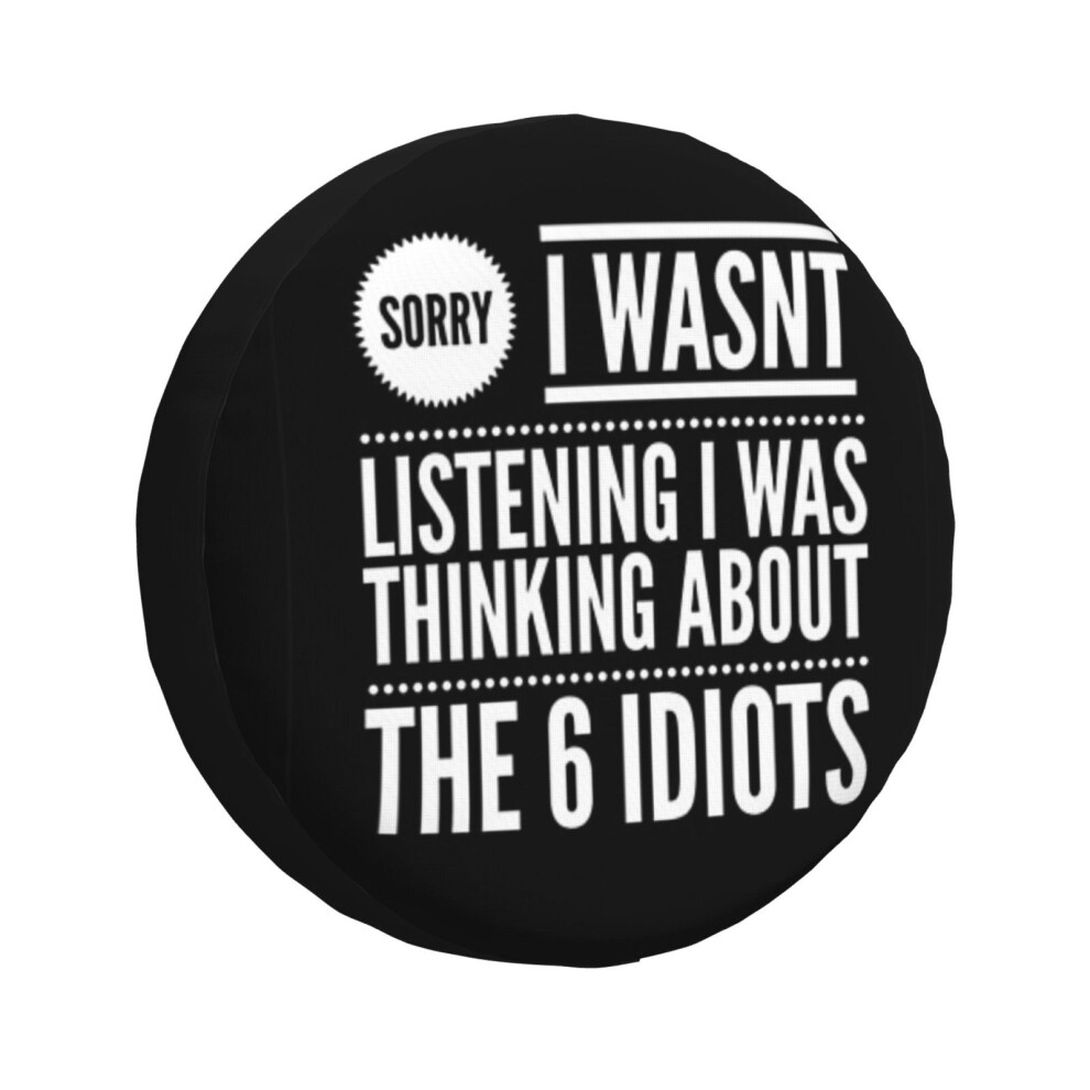 (Thinking About The 6 Idiots_454) Spare Tire Cover For Rv Trailer, Waterproof Wheel Covers Protectors Camper Fit For Jeep Wrangler Rv Suv Van Truck Tr 6931076144159