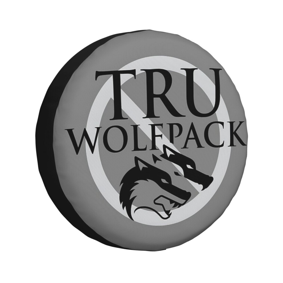 (Thompson Rivers Wolfpack (Tru) Logo1_4602) Spare Tire Cover For Rv Trailer, Waterproof Wheel Covers Protectors Camper Fit For Jeep Wrangler Rv Suv Va 6931076143923