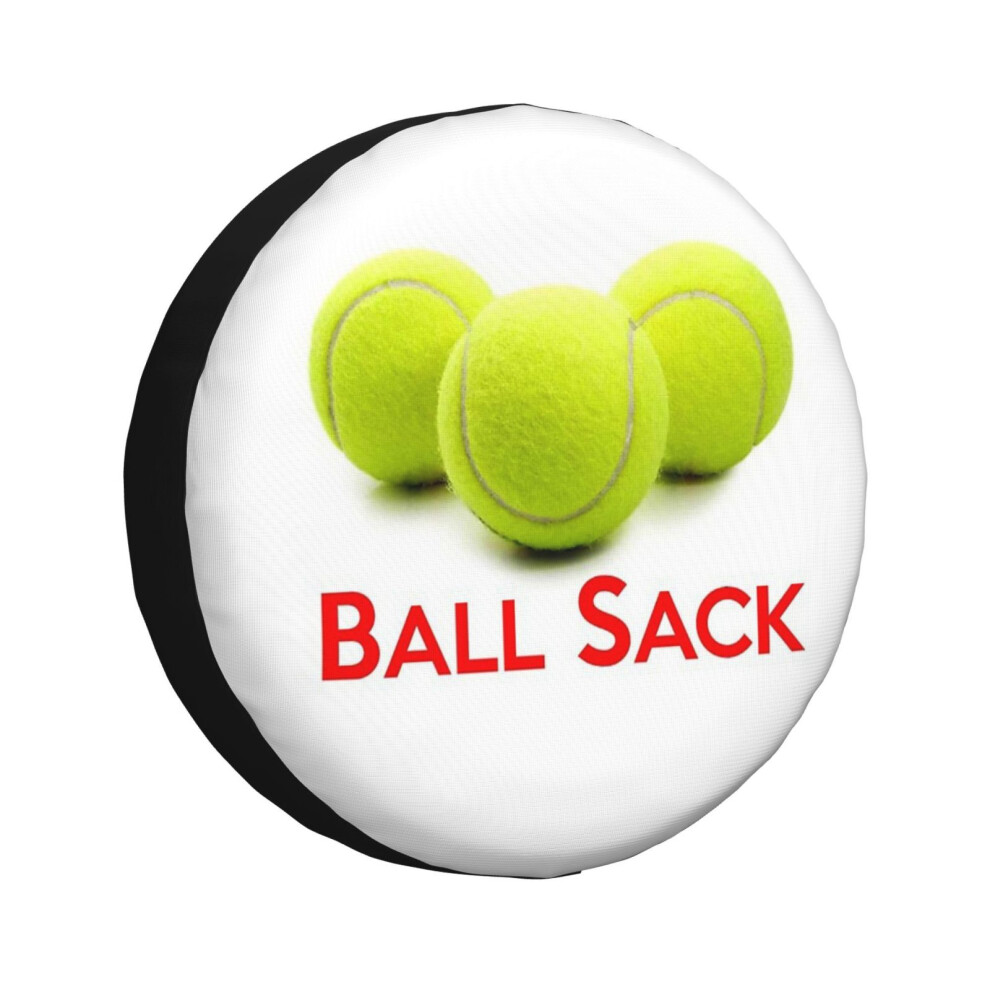 (Tennis Player Gifts - Tennis Ball Sack Funny Gift Ideas For Tennis Players Coach - Bag For Storing T) Spare Tire Cover For Rv Trailer, Waterproof Whe 6931076148393