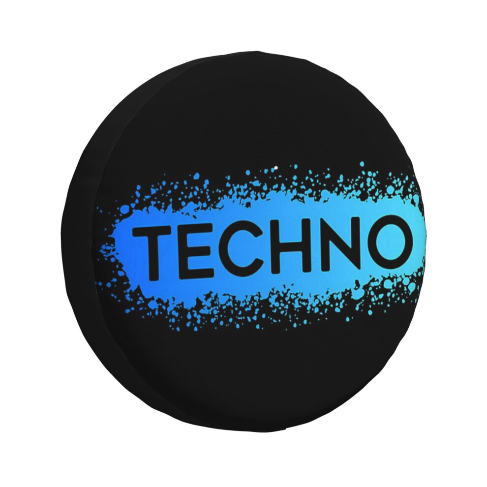 (Techno Techno Splat_6683) Spare Tire Cover For Rv Trailer, Waterproof Wheel Covers Protectors Camper Fit For Jeep Wrangler Rv Suv Van Truck Trav Blue 6931076148683