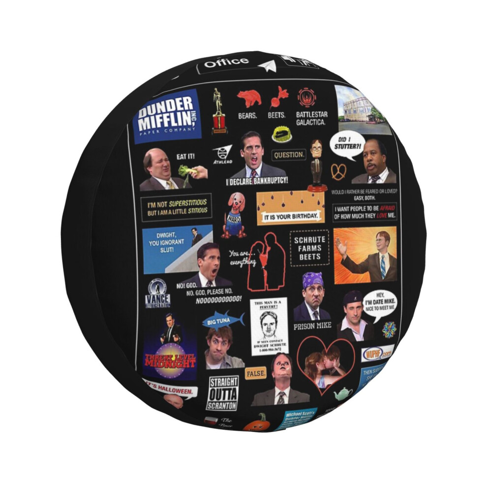 (The Office US Montage_3291) Spare Tire Cover for RV Trailer, Waterproof Wheel Covers Protectors Camper Fit for Jeep Wrangler Rv SUV Van Truck Travel-image-OPC-PGN7M29-NEW