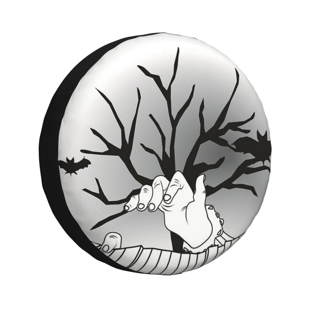 (The Pianist On Halloween_5467) Spare Tire Cover For Rv Trailer, Waterproof Wheel Covers Protectors Camper Fit For Jeep Wrangler Rv Suv Van Truck Trav 6931076145408