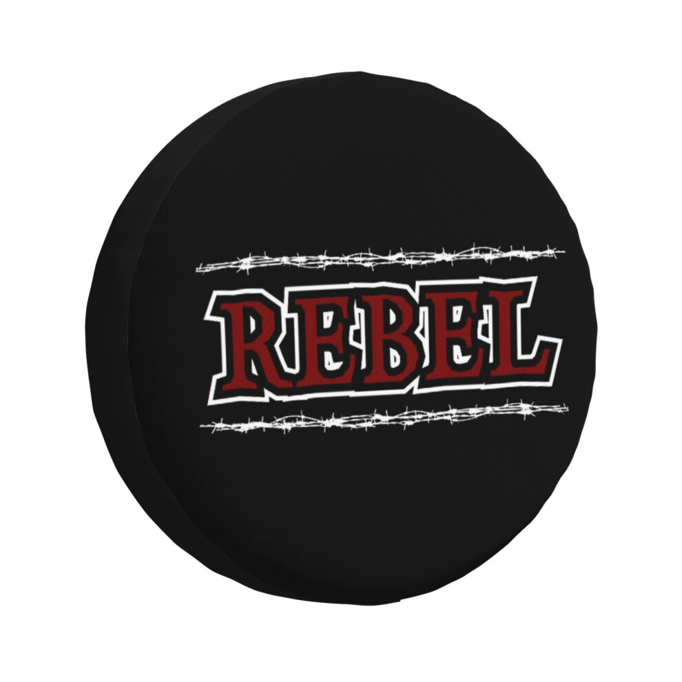 (Rebel Barbed Wire - For The Rebellious Soul _891) Spare Tire Cover For Rv Trailer, Waterproof Wheel Covers Protectors Camper Fit For Jeep Wrangler Rv 6931076142209