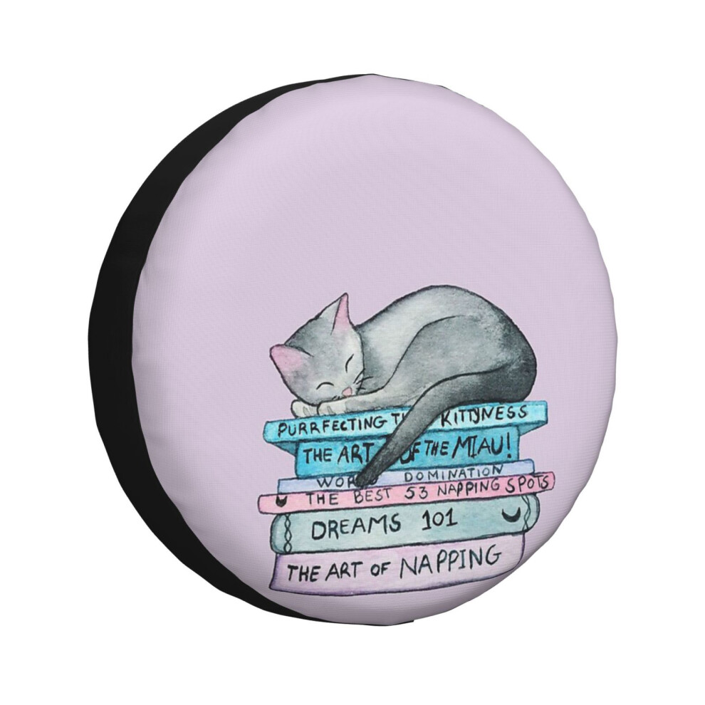 (The Art Of The Miau_7510) Spare Tire Cover For Rv Trailer, Waterproof Wheel Covers Protectors Camper Fit For Jeep Wrangler Rv Suv Van Truck Travel Ve 6931076147945