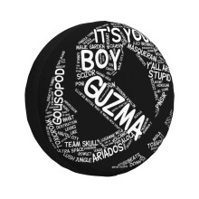 (Team Skull Word Cloud_161) Spare Tire Cover for RV Trailer, Waterproof Wheel Covers Protectors Camper Fit for Jeep Wrangler Rv SUV Van Truck Travel Vehicle / 14 15 16 17 Inch
