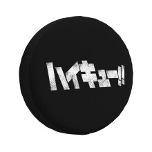 (Team Karasuno_710) Spare Tire Cover for RV Trailer, Waterproof Wheel Covers Protectors Camper Fit for Jeep Wrangler Rv SUV Van Truck Travel Vehicle / 14 15 16 17 Inch