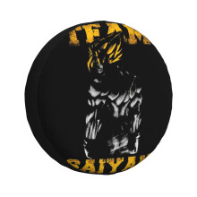(Team Saiyan_6146) Spare Tire Cover for RV Trailer, Waterproof Wheel Covers Protectors Camper Fit for Jeep Wrangler Rv SUV Van Truck Travel Vehicle / 14 15 16 17 Inch