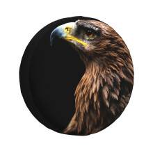 (Tawny Eagle_7552) Spare Tire Cover for RV Trailer, Waterproof Wheel Covers Protectors Camper Fit for Jeep Wrangler Rv SUV Van Truck Travel Vehicle / 14 15 16 17 Inch