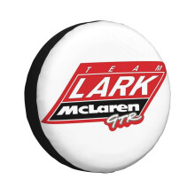 (TEAM LARK McLaren GTR_1993) Spare Tire Cover for RV Trailer, Waterproof Wheel Covers Protectors Camper Fit for Jeep Wrangler Rv SUV Van Truck Travel Vehicle / 14 15 16 17 Inch