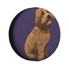 (Tater Tot Single _1571) Spare Tire Cover for RV Trailer, Waterproof Wheel Covers Protectors Camper Fit for Jeep Wrangler Rv SUV Van Truck Travel Vehicle / 14 15 16 17 Inch