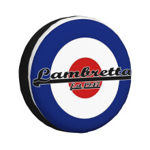 (Team Lambretta MOD Target_959) Spare Tire Cover for RV Trailer, Waterproof Wheel Covers Protectors Camper Fit for Jeep Wrangler Rv SUV Van Truck Travel Vehicle / 14 15 16 17 Inch