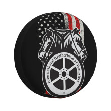 (Teamsters Gift, Union Worker, Worker Design _319) Spare Tire Cover for RV Trailer, Waterproof Wheel Covers Protectors Camper Fit for Jeep Wrangler Rv SUV Van Truck Travel Vehicle / 14 15 16 17 Inch