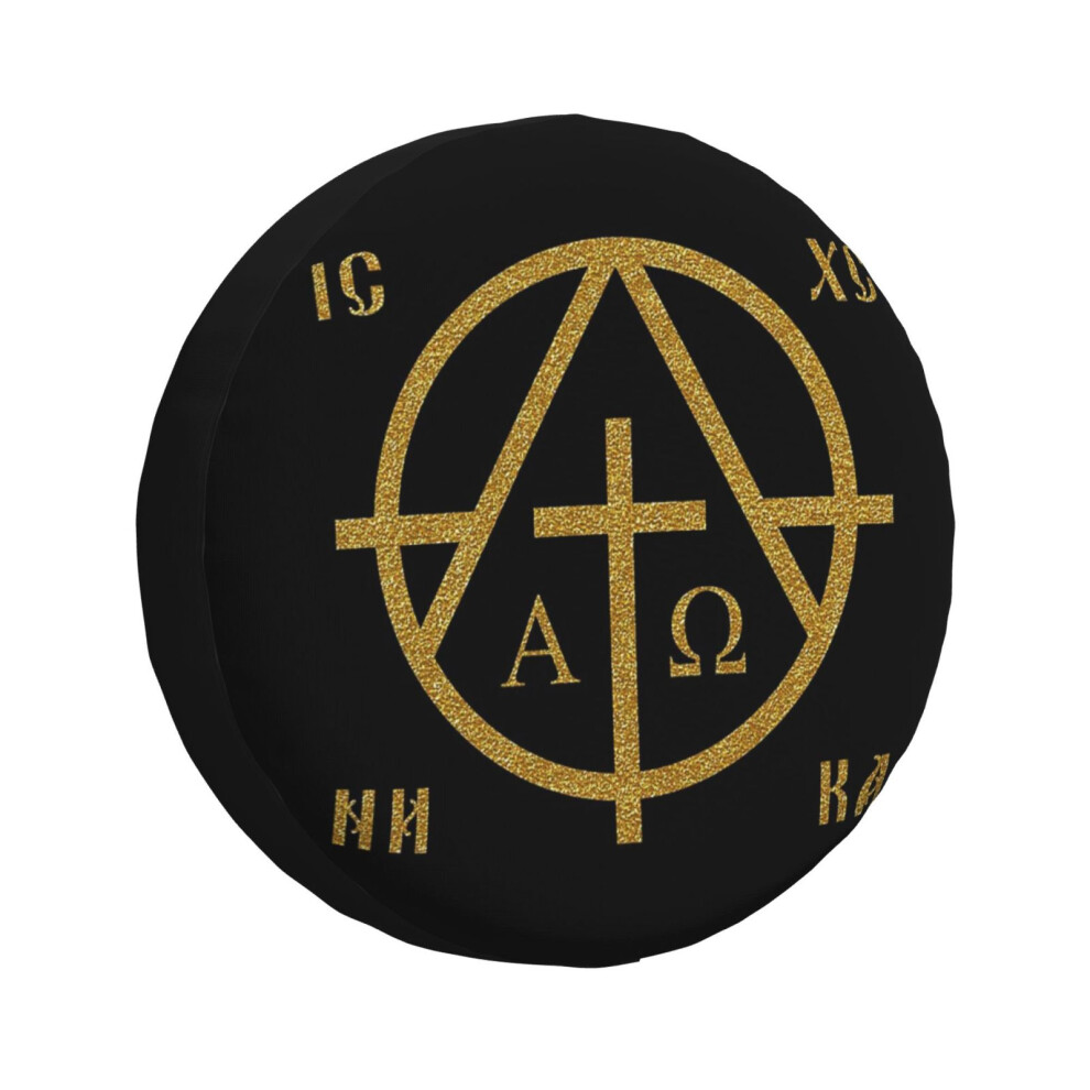 (Symbol Of Christian Anarchism_5984) Spare Tire Cover For Rv Trailer, Waterproof Wheel Covers Protectors Camper Fit For Jeep Wrangler Rv Suv Van Truck 6931076149918
