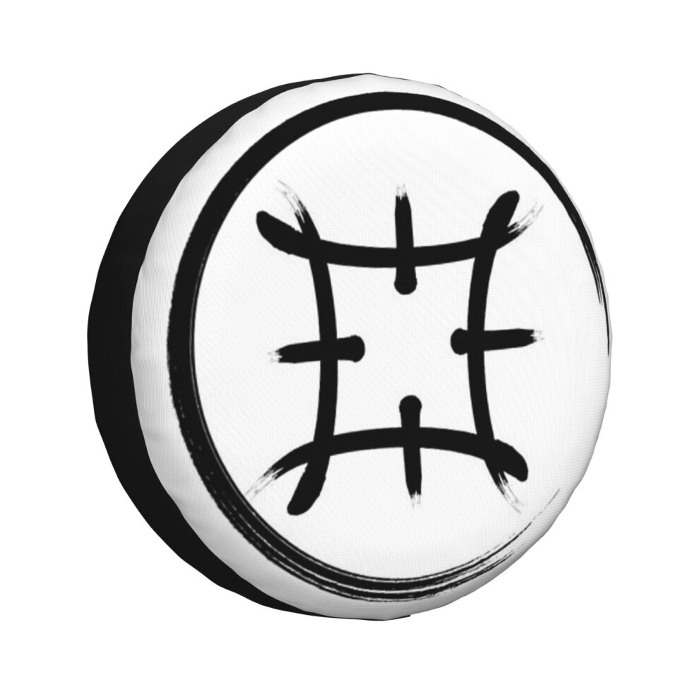 (Symbol Of The Samurai_6053) Spare Tire Cover for RV Trailer, Waterproof Wheel Covers Protectors Camper Fit for Jeep Wrangler Rv SUV Van Truck Travel-image-OPC-PGN7MGF-NEW