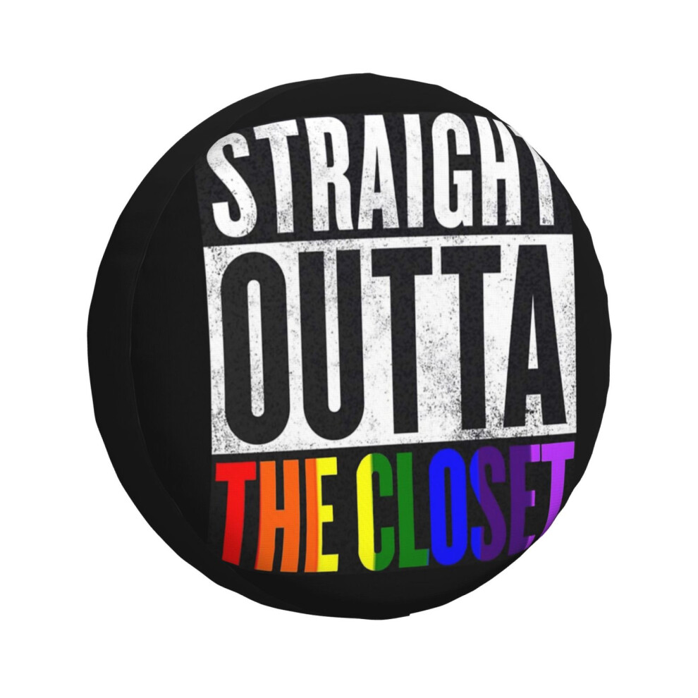 (Straight Outta The Closet_6005) Spare Tire Cover For Rv Trailer, Waterproof Wheel Covers Protectors Camper Fit For Jeep Wrangler Rv Suv Van Truck Tra 6931076151645