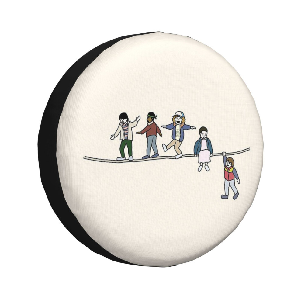 (Stranger Things The Acrobats And The Fleas_4625) Spare Tire Cover For Rv Trailer, Waterproof Wheel Covers Protectors Camper Fit For Jeep Wrangler Rv 6931076151522
