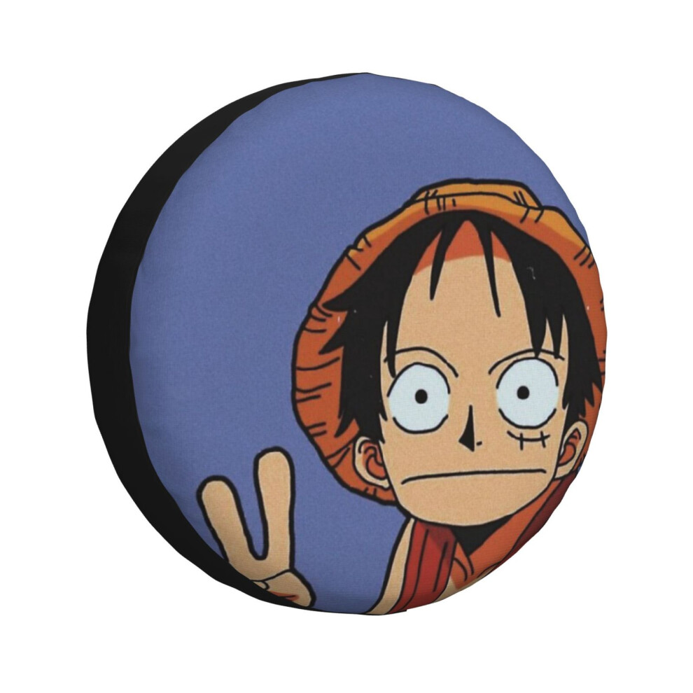 (Straw Hat Luffy_1729) Spare Tire Cover for RV Trailer, Waterproof Wheel Covers Protectors Camper Fit for Jeep Wrangler Rv SUV Van Truck Travel Vehicl-image-OPC-PGN7MK7-NEW