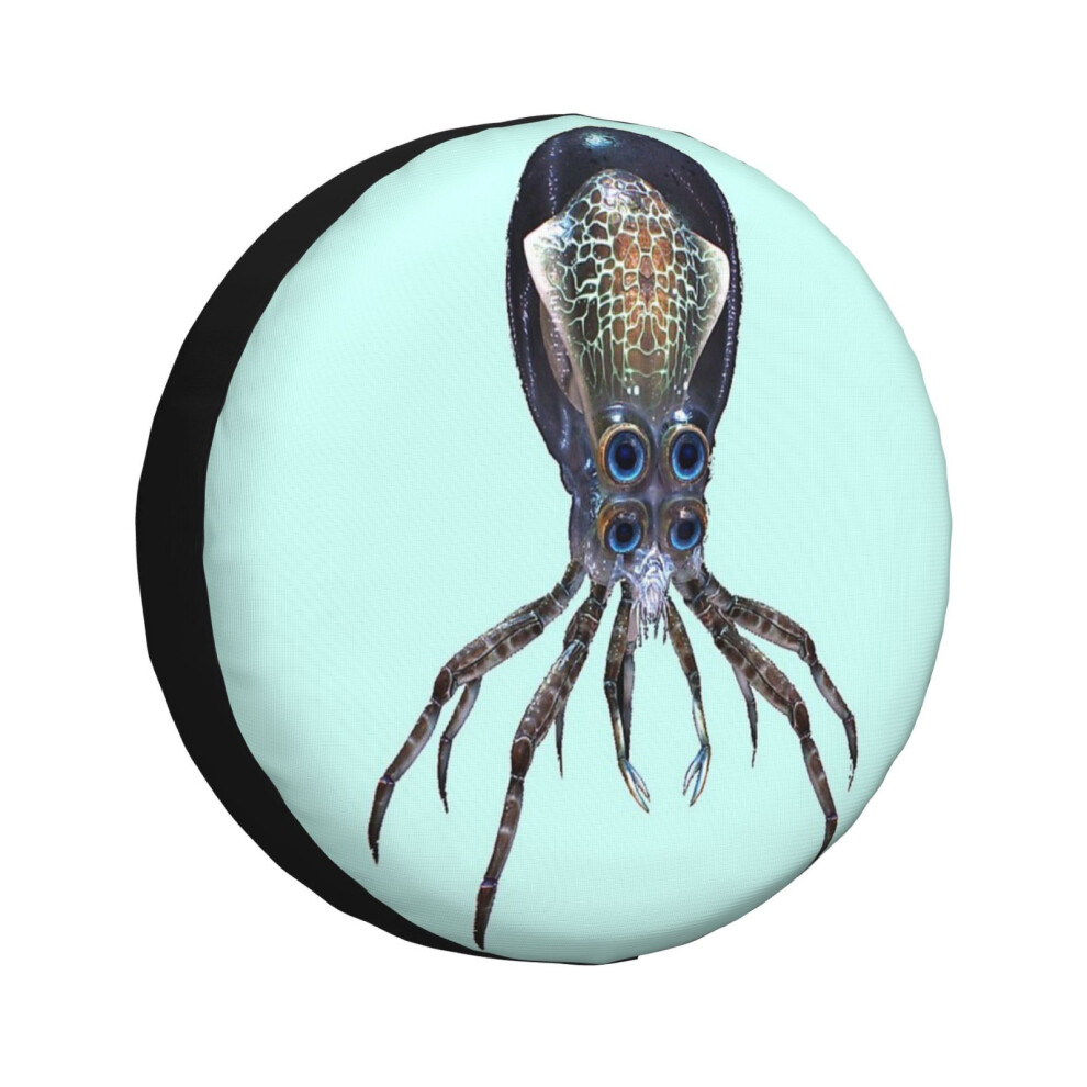 (Subnautica - Crabsquid_1188) Spare Tire Cover For Rv Trailer, Waterproof Wheel Covers Protectors Camper Fit For Jeep Wrangler Rv Suv Van Truck Travel 6931076151270