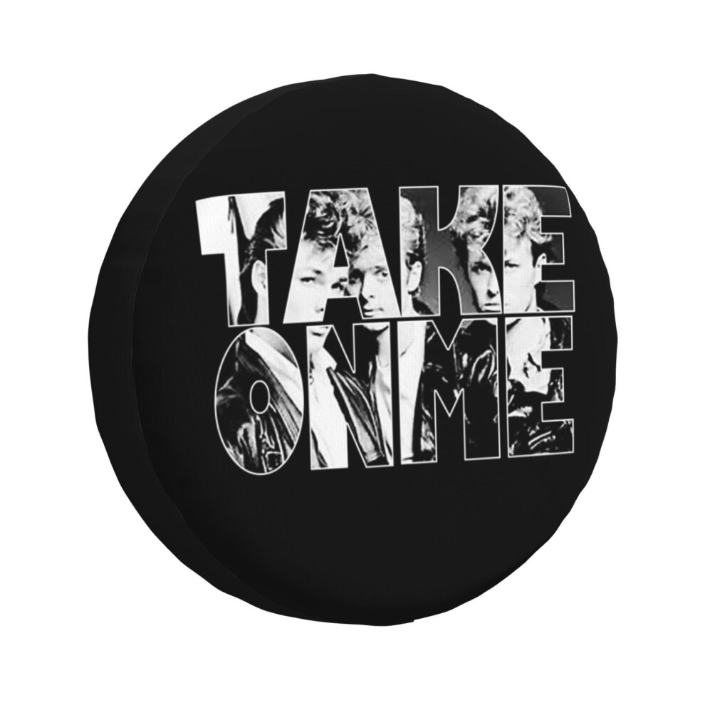 (Take On Me - A-Ha_560) Spare Tire Cover For Rv Trailer, Waterproof Wheel Covers Protectors Camper Fit For Jeep Wrangler Rv Suv Van Truck Travel Vehic 6931076149574