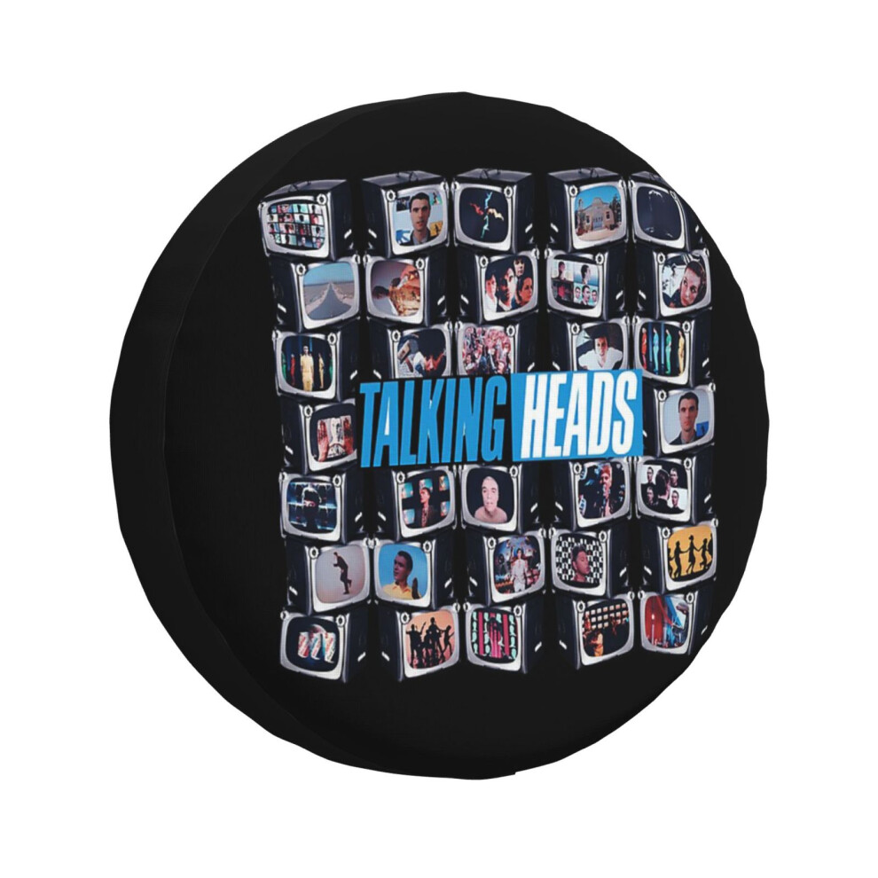 (Talking Heads Band_2533) Spare Tire Cover For Rv Trailer, Waterproof Wheel Covers Protectors Camper Fit For Jeep Wrangler Rv Suv Van Truck Travel Veh 6931076149468