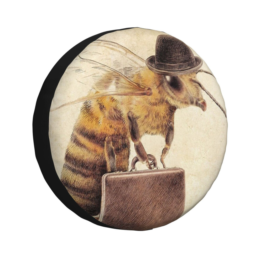 (Worker Bee_1821) Spare Tire Cover for RV Trailer, Waterproof Wheel Covers Protectors Camper Fit for Jeep Wrangler Rv SUV Van Truck Travel Vehicle / 1-image-OPC-PGN7N2Q-NEW