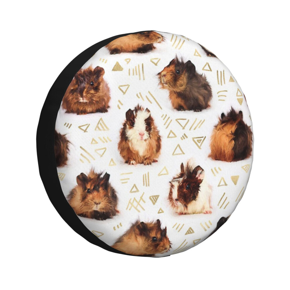 (The Guinea Pig_4987) Spare Tire Cover For Rv Trailer, Waterproof Wheel Covers Protectors Camper Fit For Jeep Wrangler Rv Suv Van Truck Travel Vehicle 6931076146580