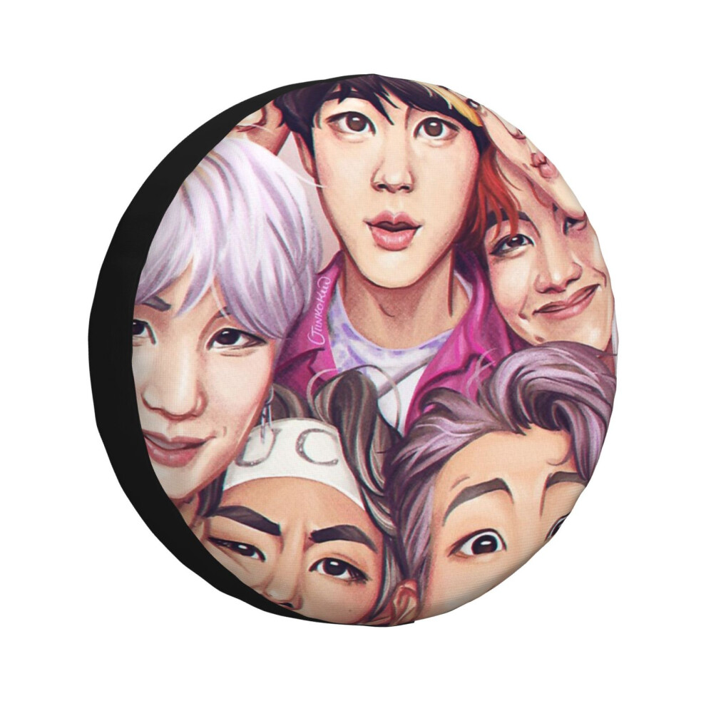 (The Late Late Selca_7411) Spare Tire Cover For Rv Trailer, Waterproof Wheel Covers Protectors Camper Fit For Jeep Wrangler Rv Suv Van Truck Travel Ve 6931076146238