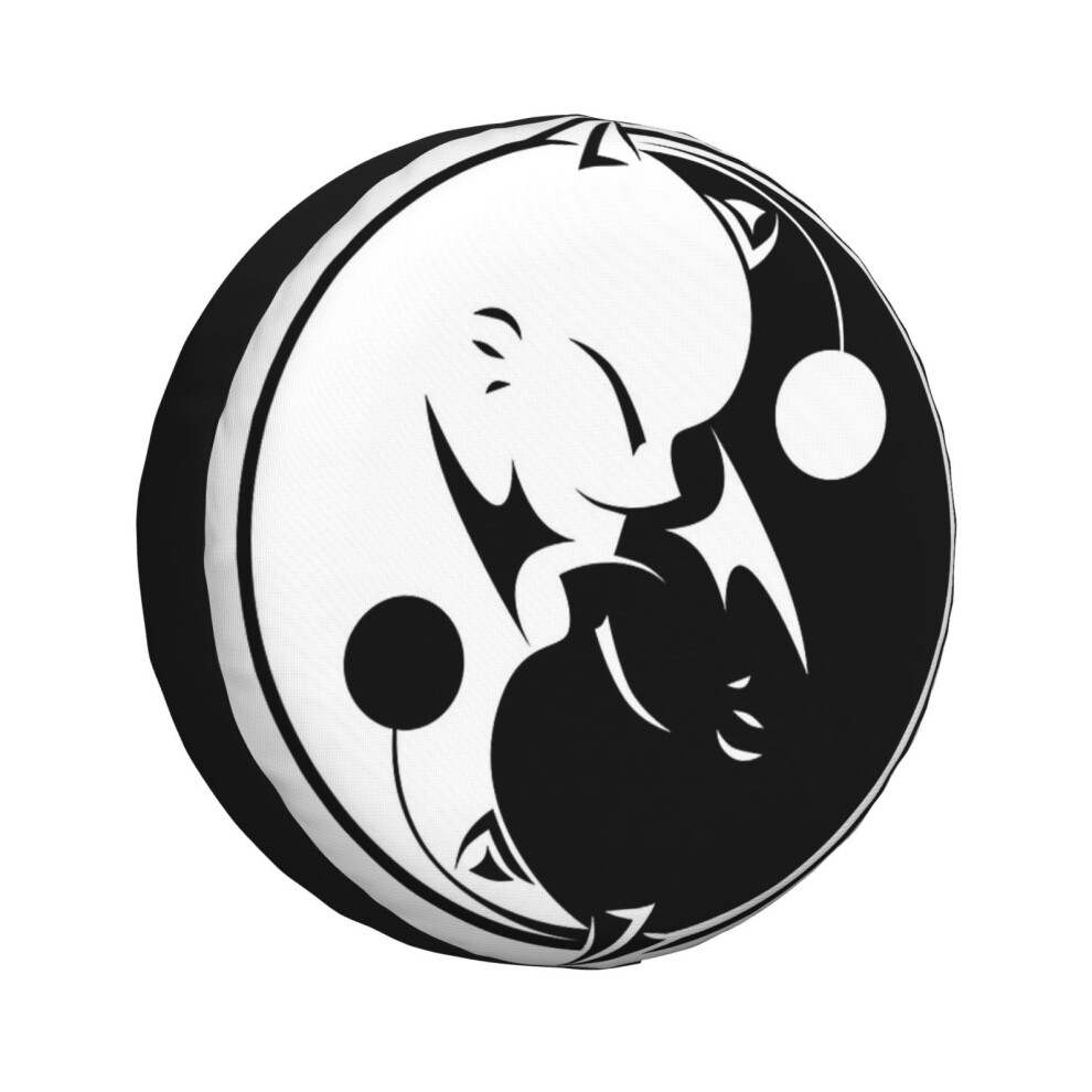 (Yin Yang Mog_3314) Spare Tire Cover For Rv Trailer, Waterproof Wheel Covers Protectors Camper Fit For Jeep Wrangler Rv Suv Van Truck Travel Vehicle / 6931076154974