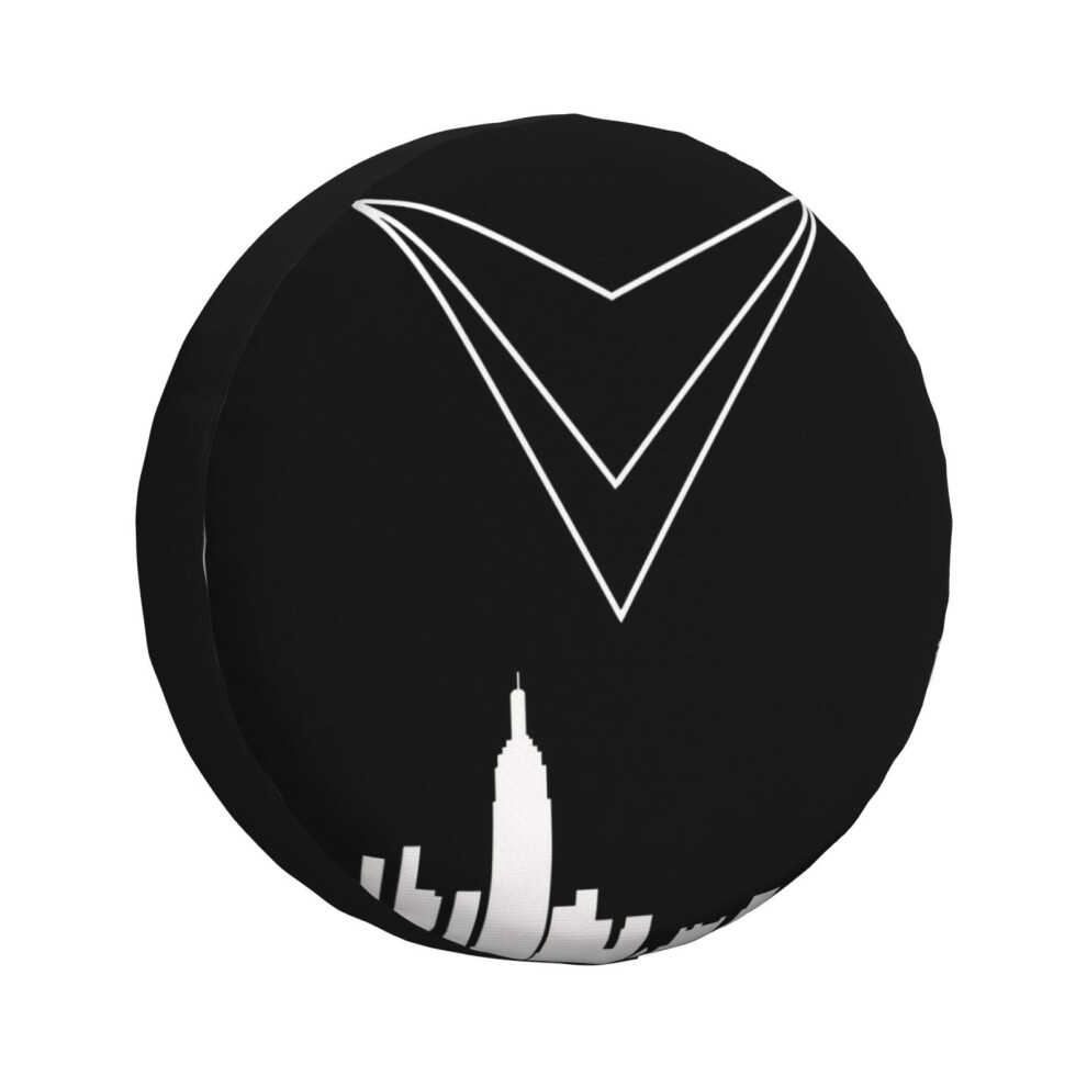 (Vitality Building Silhouette _3876) Spare Tire Cover For Rv Trailer, Waterproof Wheel Covers Protectors Camper Fit For Jeep Wrangler Rv Suv Van Truck 6931076159382